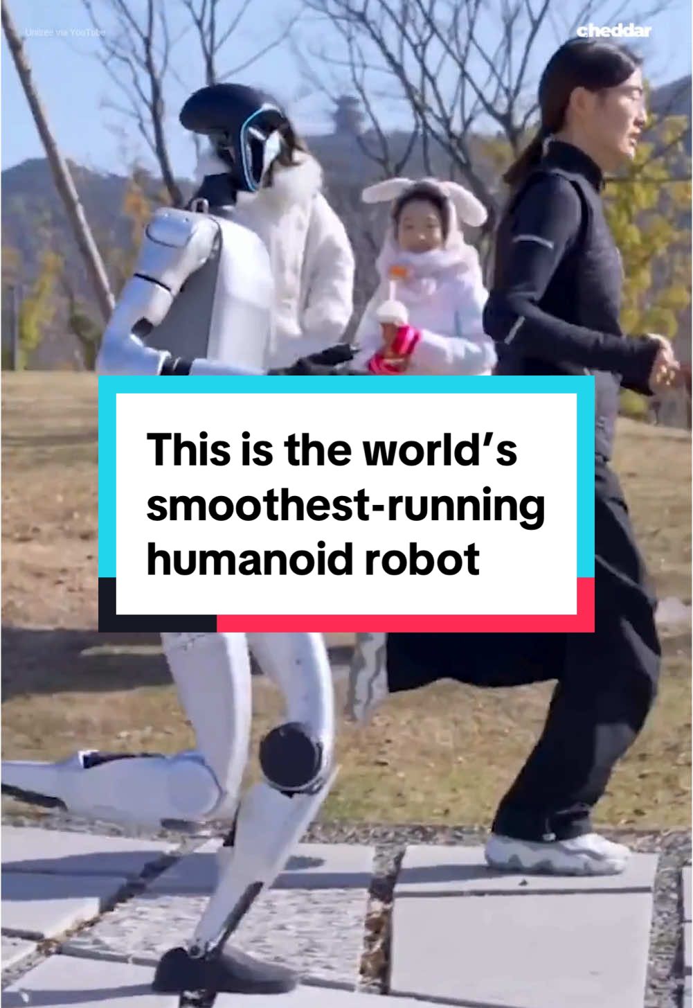 Is this robot running smoother than you? 😅 The Unitree G1 has received a bionic upgrade, claiming to be the smoothest walking and running humanoid robot yet. The robot now navigates steep inclines and uneven terrain with enhanced stability and precision. #humanoid #robot #run #smooth #china #robotics #technology #future #fyp 