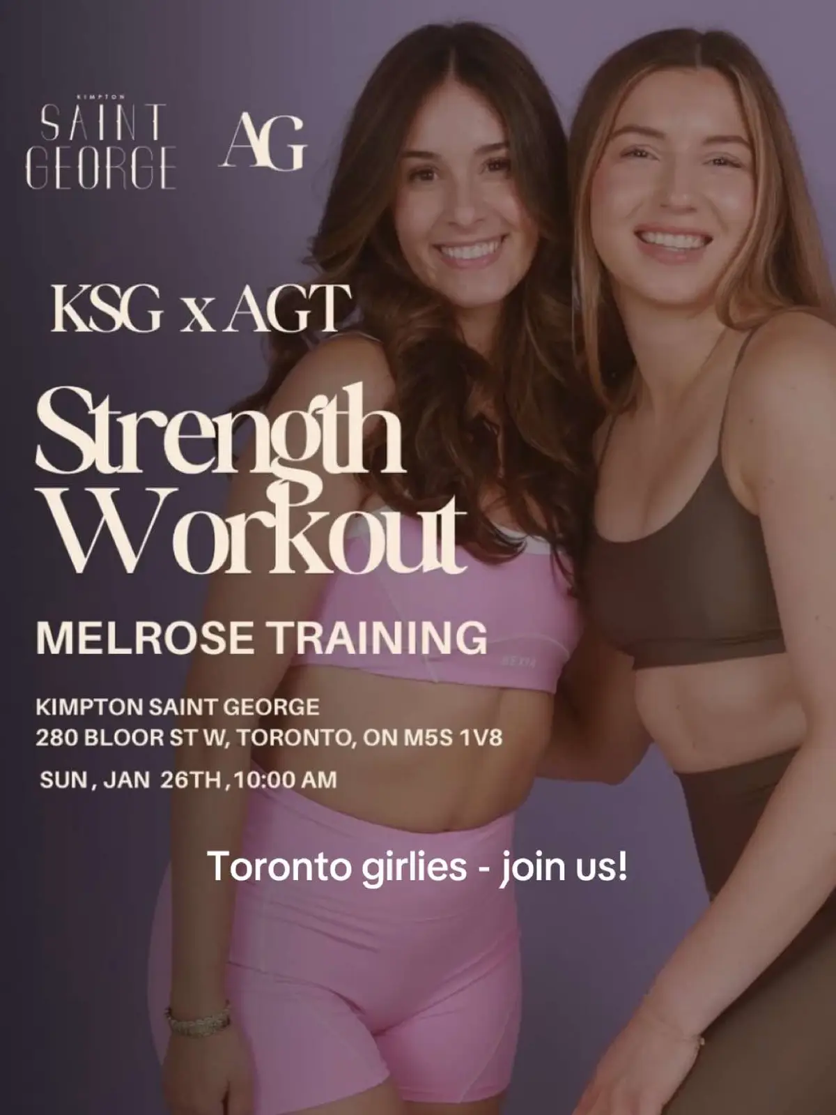 Join us for a 45 minute full body strength class designed for all fitness levels, plus goodie bags from our favourite brands! We can’t wait to see you there! @ActiveGirlsTo @Kristen  #torontofitness #thingstodotoronto #torontoworkouts #torontopersonaltrainer @orangenaturals @Greenhouse @RXBAR @Cira @SmartSweets @Organic Traditions @Forest Hill Farmhouse @ROSE PR @Duet Public Relations @Vichy Laboratoires @eos Products @Moroccanoil 
