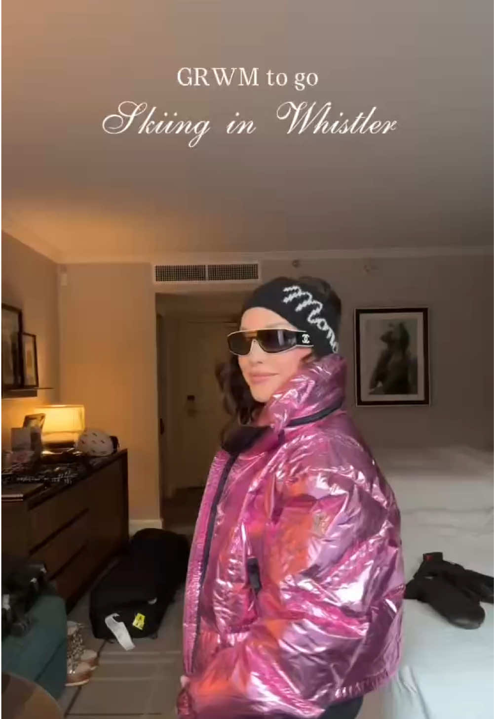 GRWM to ski at Whistler, Canada ⛷️  #ski #skioutfit #moncler #fairmontchateauwhistler 