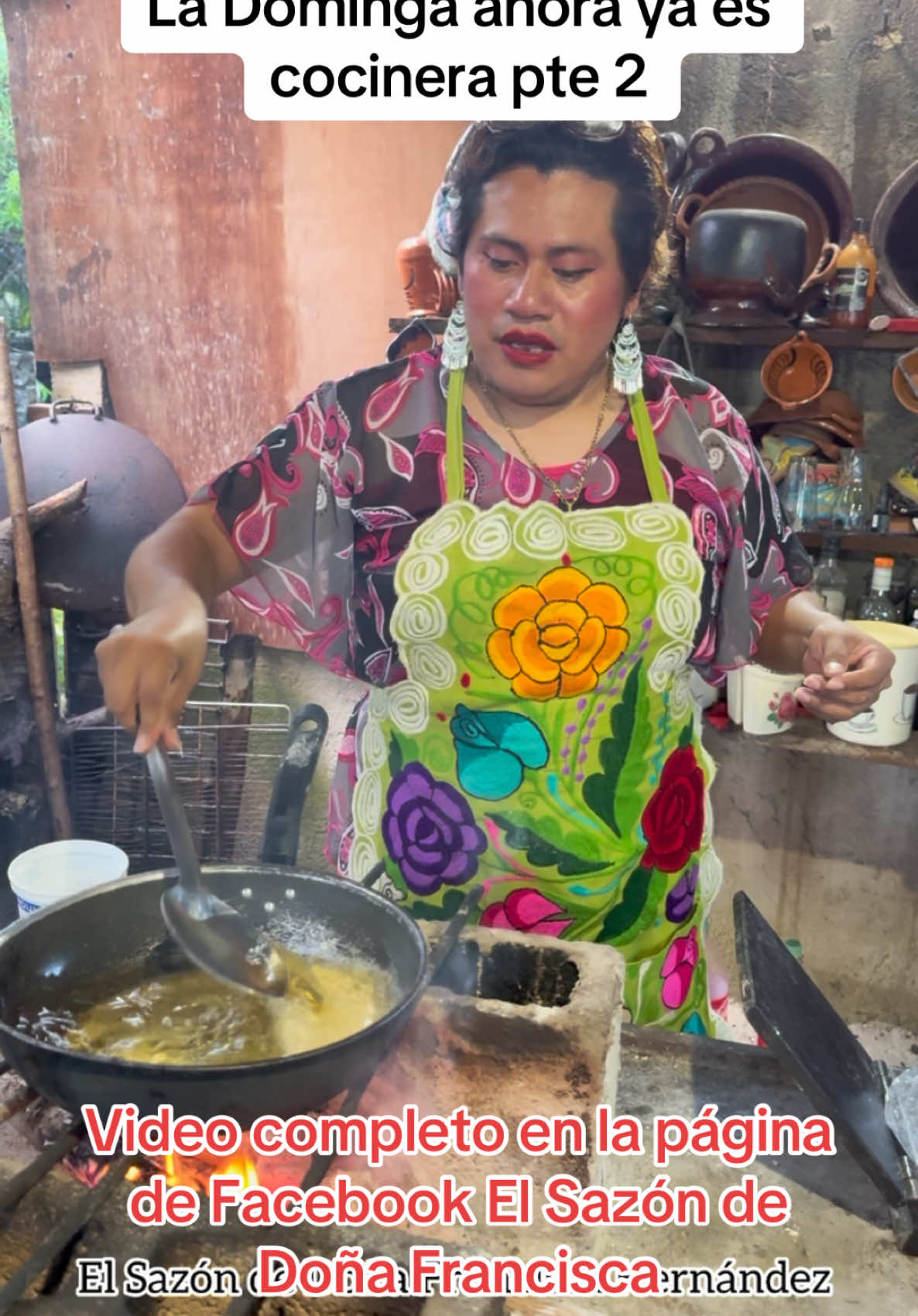 Mi hija Dominga ahora me ayudó a cocinar 