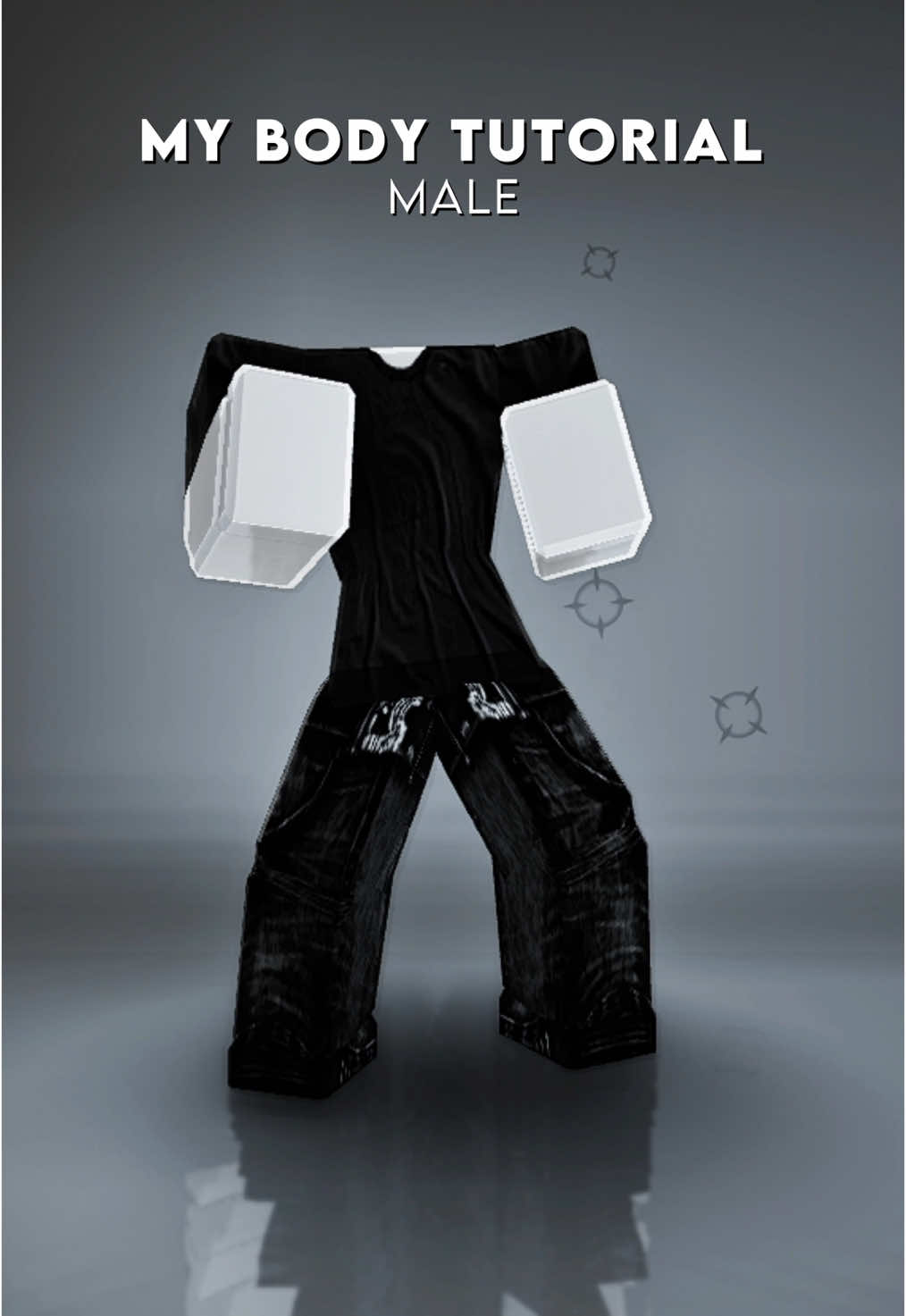 My body tutorial for male! Tysm for 6k 🖤 #outfits #roblox #r6 #r15 #fy 