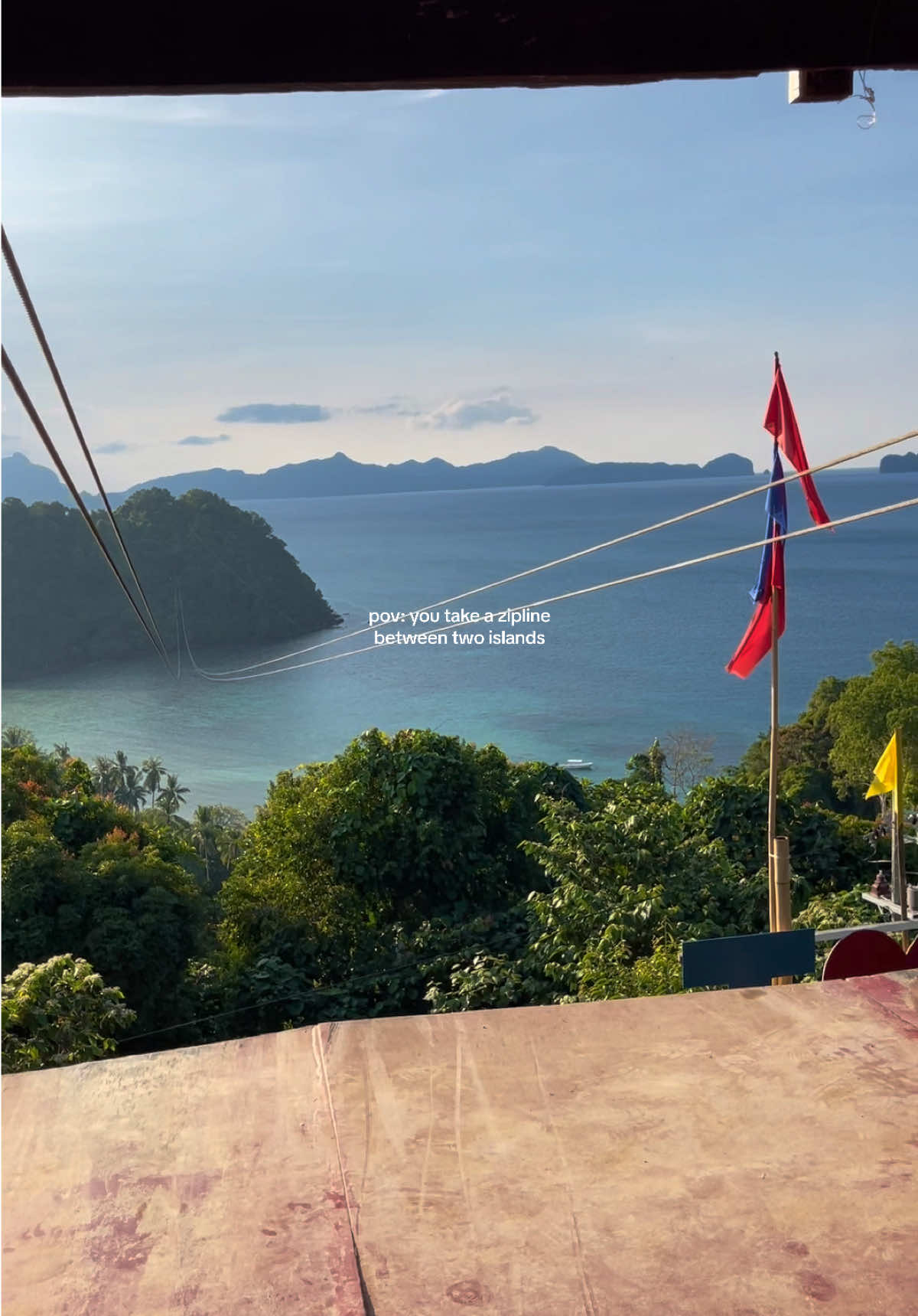 Feeling more alive than ever while ziplining: a must do in El Nido 💚🇵🇭 #elnido #elnidopalawanphilippines #palawan #philippines #travel #traveltiktok #wanderlust #island #fyp #Summer #creatorsearchinsights #teamwork #teamworkmakesthedreamwork #massfollowing #traveling #summervibes 