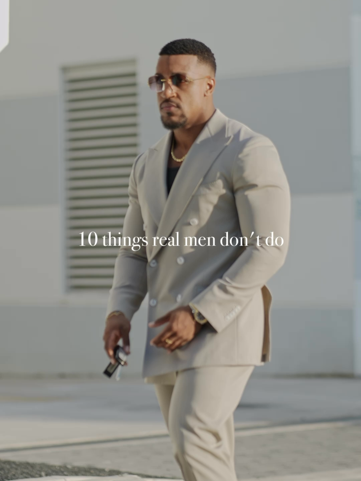 10 things real men don't do.. no man is perfect, we all have fell short (Romans 3:23).. but it is important to know & see the problem. With no conviction you can't fix the problem. Set non negotiable's up and live by your word. Lets do better fellas 🙏🏽 God bless.