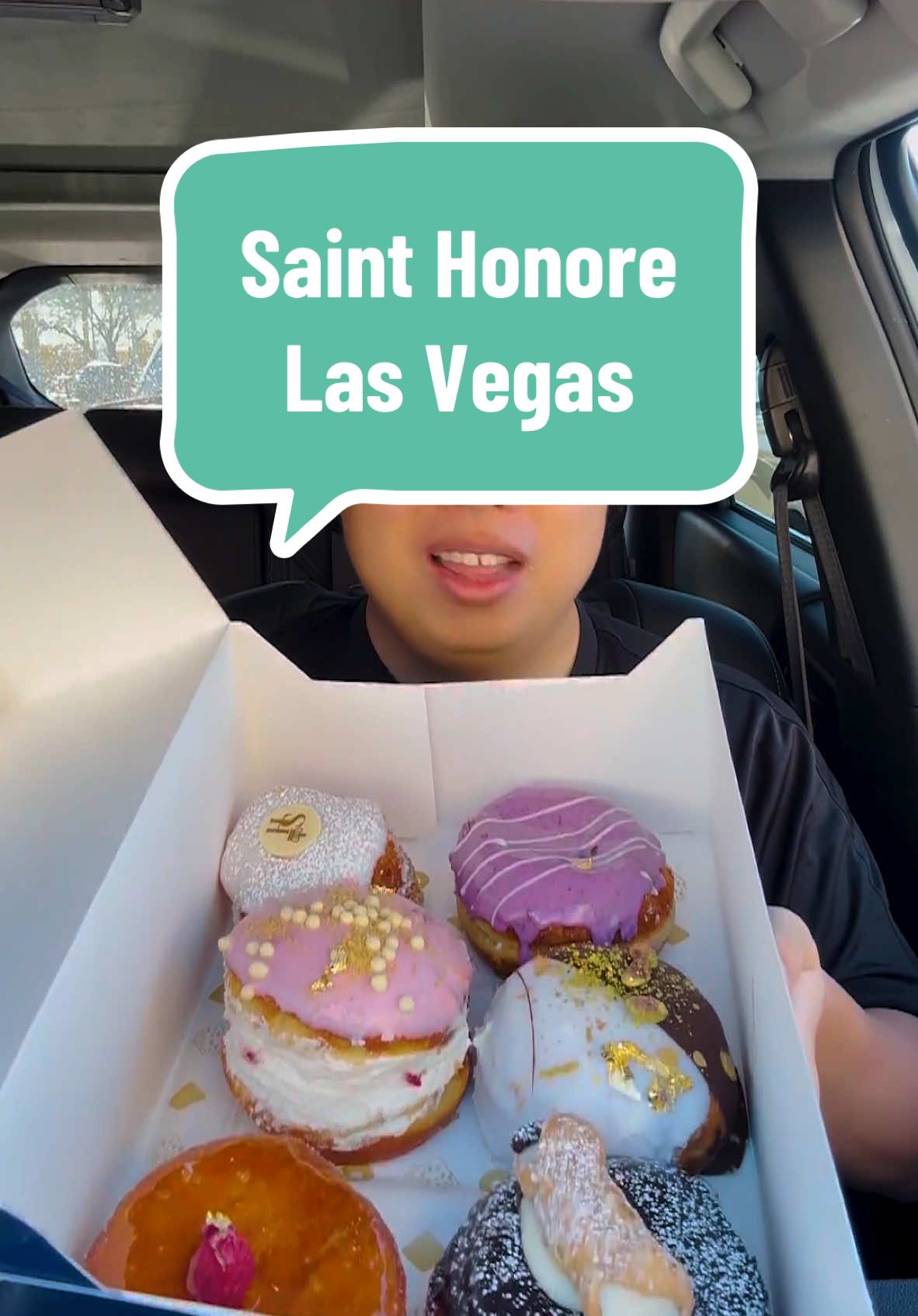 Trying the famous Saint Honore in Las Vegas for a Food Review! Best donuta in Las Vegas? How does it taste? #creatorsearchinsights #waynedang #foodcritic #foodreview #mukbang #vegas #vegasfood #sainthonore 