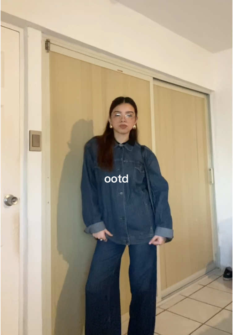 all denim look👖IG-styleewithmel #fyp #fashion #style #inspo #OOTD #outfit #alldenimlook 