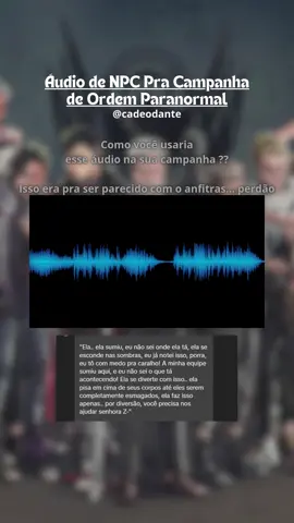 Nesse eu falhei tropa... perdão a todos 😭Dessa vez não engajem com o fã de Ordem, falhei na missão . . . . #ordemparanormal #ordemparanormalrpg #ordemparanormaldesconjuração #ordemparanormalcalamidade #ordemparanormalosegredonailha