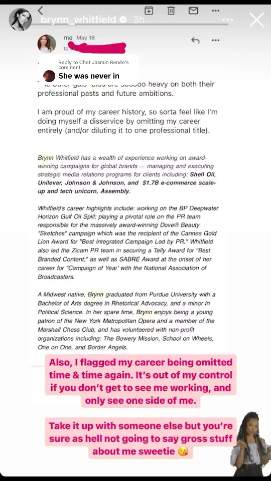 Replying to @Chef Jasmin Renée she even did PR for BP After the gulf oil spill 🤷🏼‍♀️