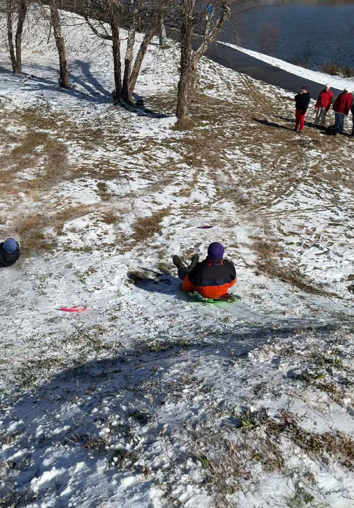 #snow #cold #fun #sledding #family #joshandmomma 