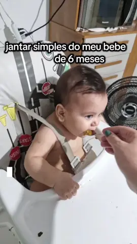 um jantar simples por meu bebê com que tenho em casa #papinhasaudavel #introducaoalimentar #morandonaroca #donadecasacomhumo #rotinadecasa #bebestiktoks #donadecasablogueira 