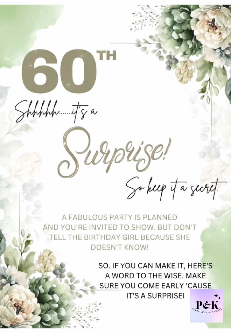 Sixty and fabulous! 🎉 Let's celebrate! Skip the paper, go digital! Our fun and easy-to-use digital invitations make planning your 60th birthday a breeze. Get yours now and let the party planning begin! 🥳 #60thBirthday #DigitalInvitations #BirthdayParty #FunInvitations #SixtyAndFabulous #goldenbirthday #pktiktokofficial 