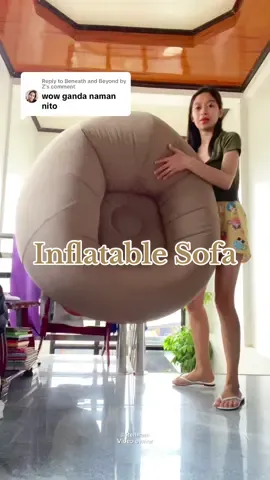 Replying to @Beneath and Beyond by Z sorabng ganda mi d mo akalain na inflateble lng pero comfy upuan 🥰 #inflatablesofa #inflatablechair #inflatablesofaairbed #inflatableairbed 