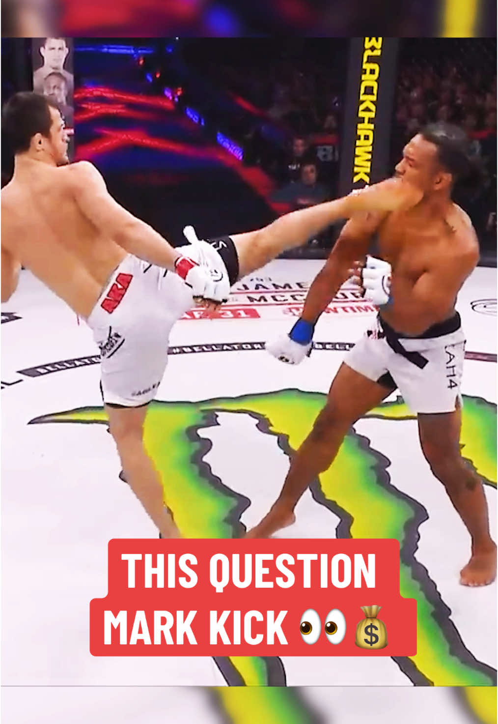 #UsmanNurmagomedov's question mark kick was too clean 🥶 #MMA #combatsports (via @Bellator MMA) #Bellator #kick 