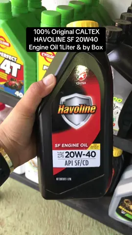 100% Original CALTEX HAVOLINE SF 20W40 Engine Oil 1Liter & by Box #havolineoil #havolineoil20w40 #havoline4t 