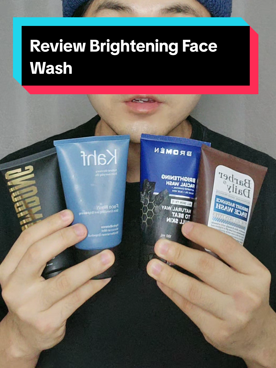 review brightening face wash #bromen #kahf #sombong #barberdaily #makarizo #dennysumargo 