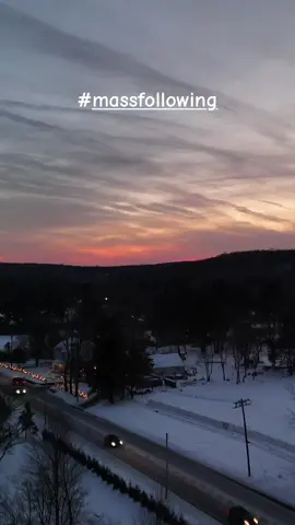 Flying the sunset in Frigid air. #snow #fyp #beauty #❤️ #snow #drone #newjersey #cinematic #CapCut #massfollowing🔥🔥 