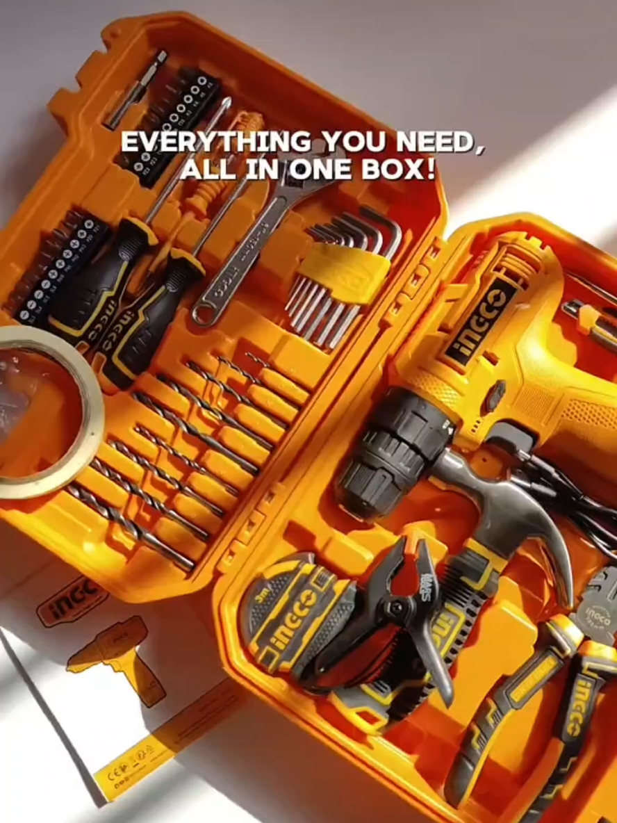 Power up your projects with INGCO's 89-Piece Tool Set! Precision, durability, and everything you need in one compact kit. ✨  #BuiltToLast #ingco #cordlessdrill  #tools  #toolbox  #tiktokshopontrend  #TikTokMadeMeBuylt  #tiktokfinds 