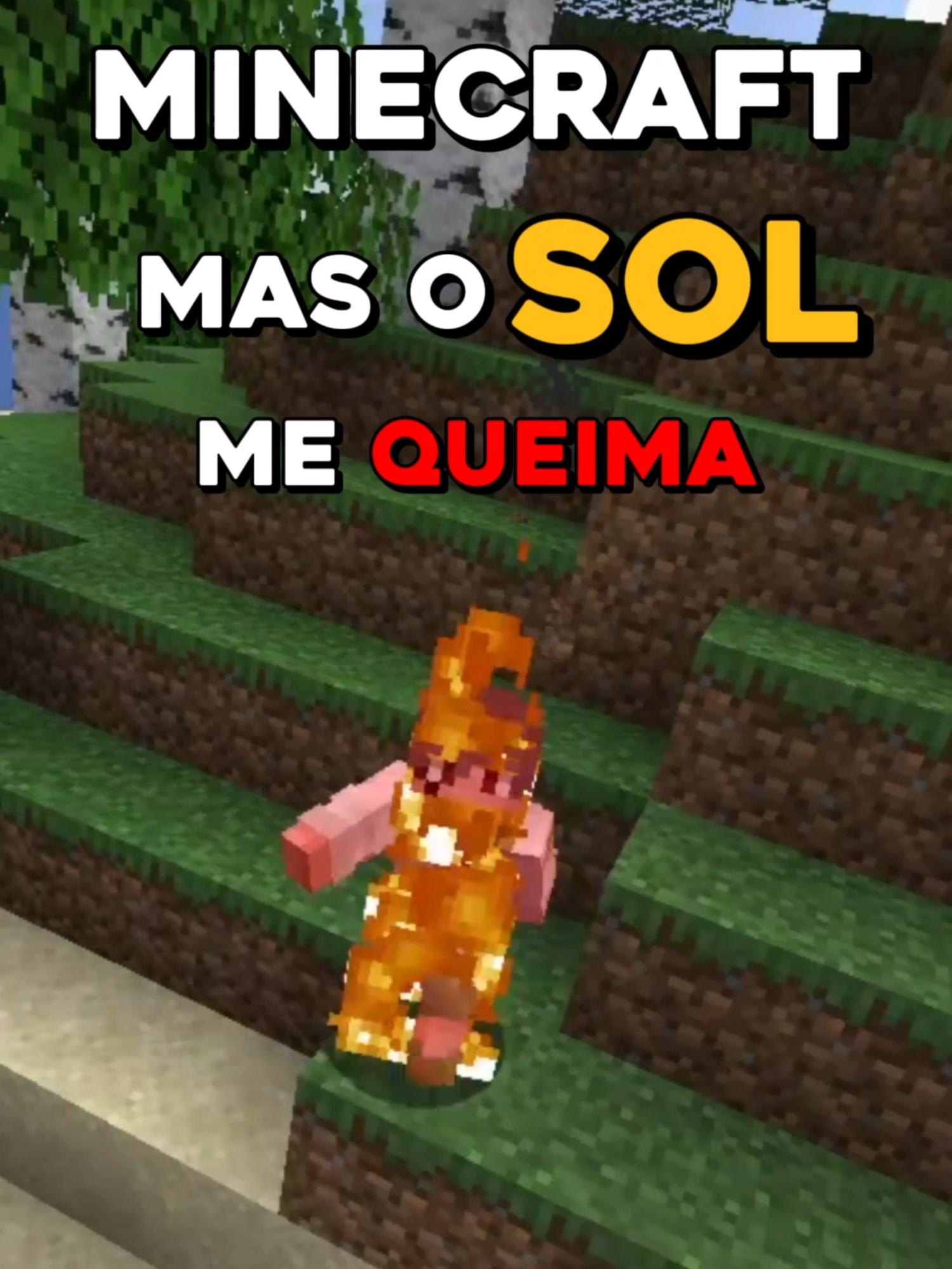 O SOL QUEIMA #Minecraft #fyp