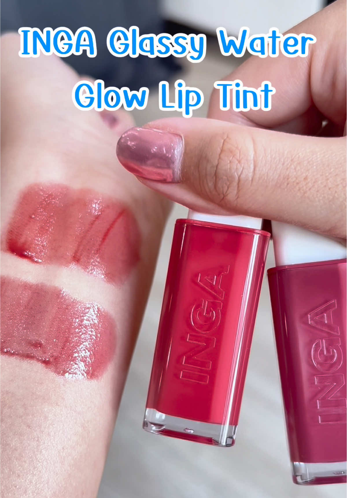 มีทินท์สีสวยปากฉ่ำๆมาป้ายยากันอีกแล้วค่า~ INGA Glassy Water Glow Lip Tint รุ่น Glassy สี Frost กับ Lake ลิปรุ่นนี้เค้ามีแบบแมทด้วยน้า จะเป็นรุ่นSnowy ใครชอบฉ่ำๆไป Glassy ใครชอบแมทๆนัวๆไป Snowy ได้เลยย #tiktokป้ายยา #ของดีบอกต่อ #inga #รีวิวบิวตี้ #ลิปทินท์  @inga_official 