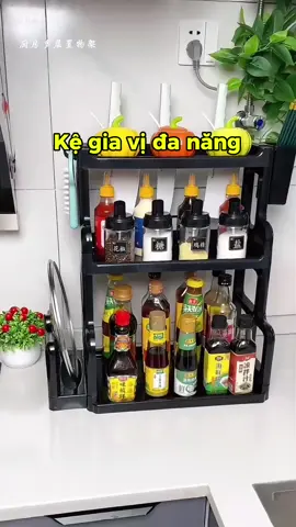 Kệ đựng gia vị 3 tầng #kedunggiavi #kegiavi #keiavi3tang #kegiavichuB #kebep #gidungbep #xuhuong 