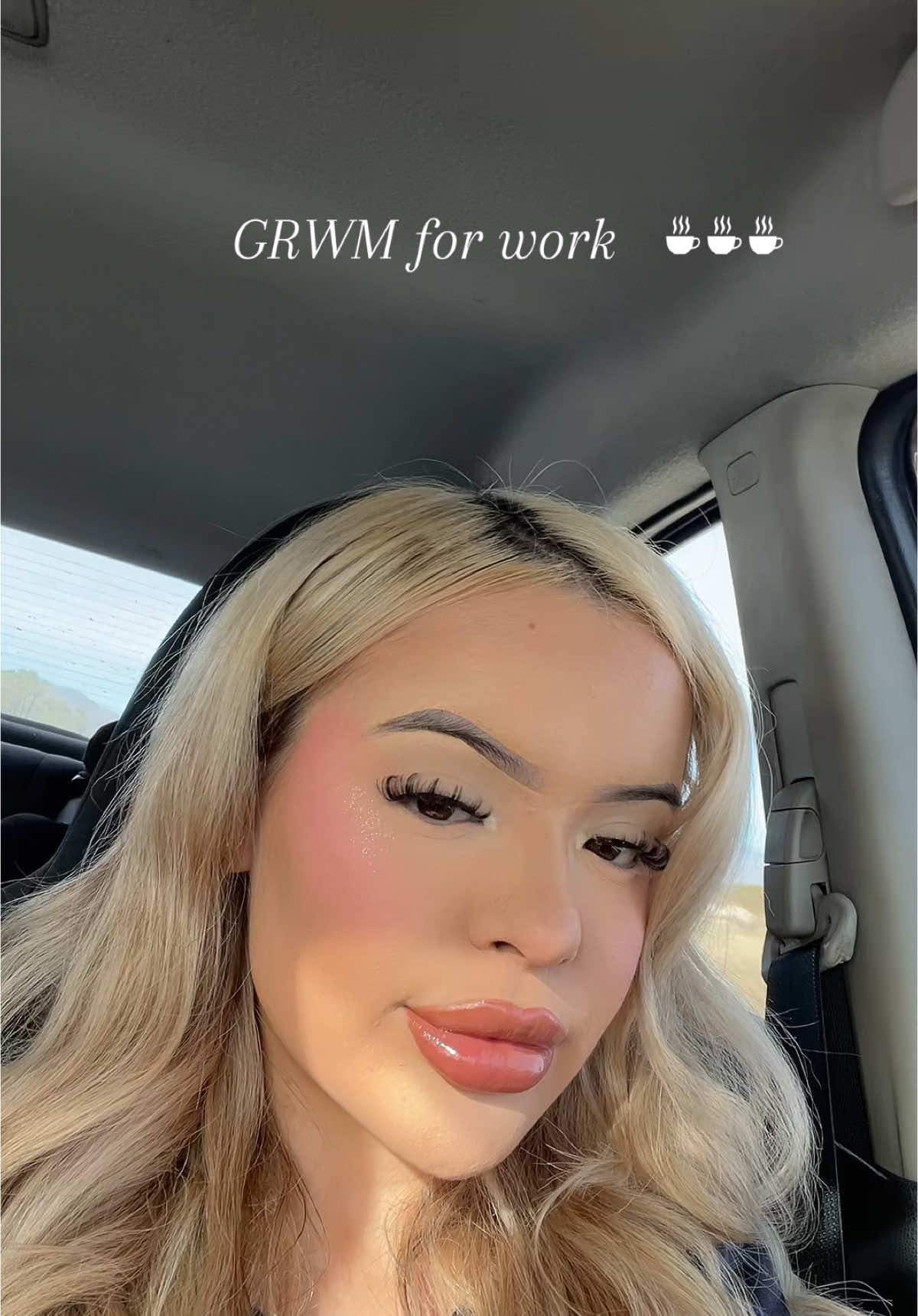 GRWM for work ☕️ #MakeupRoutine #grwmroutine #workvlog #parati 