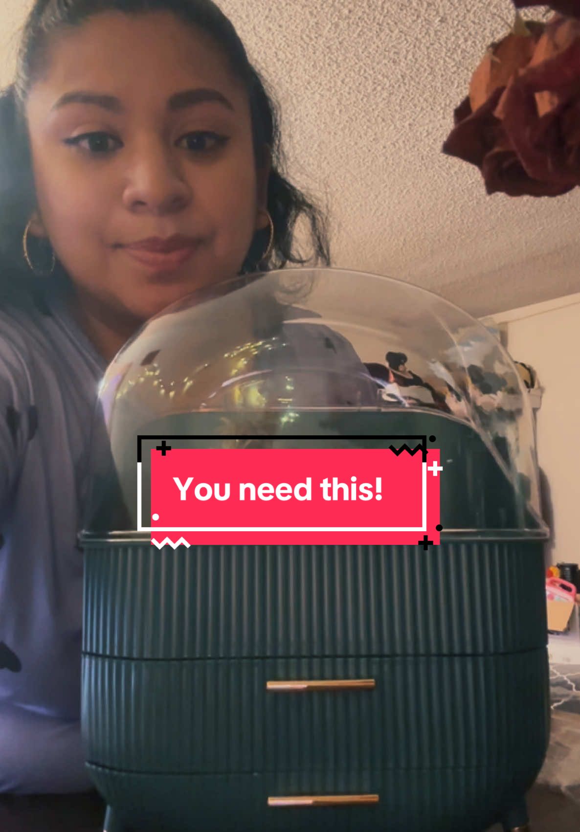 ESTÁ HERMOSO! 🤩 cosmetic storage box! #tiktokshop#feeesample#cosmeticstoragebox#aesthetic#cute 