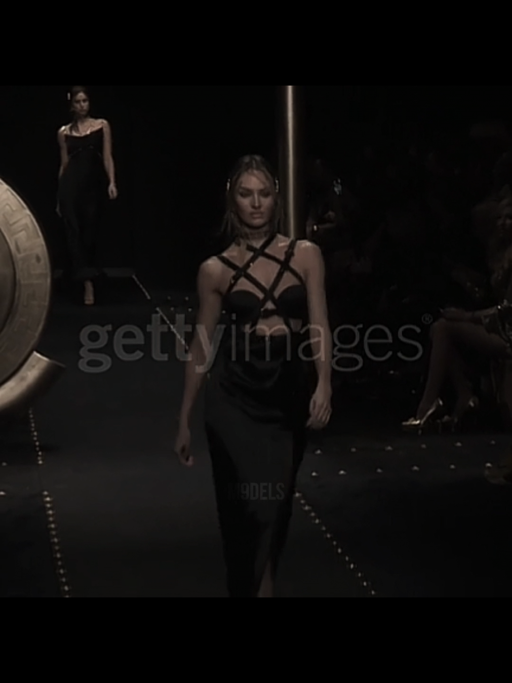 the iconic trio! #candiceswanepoel #irinashayk and #gigihadid walking for #versace FW19 