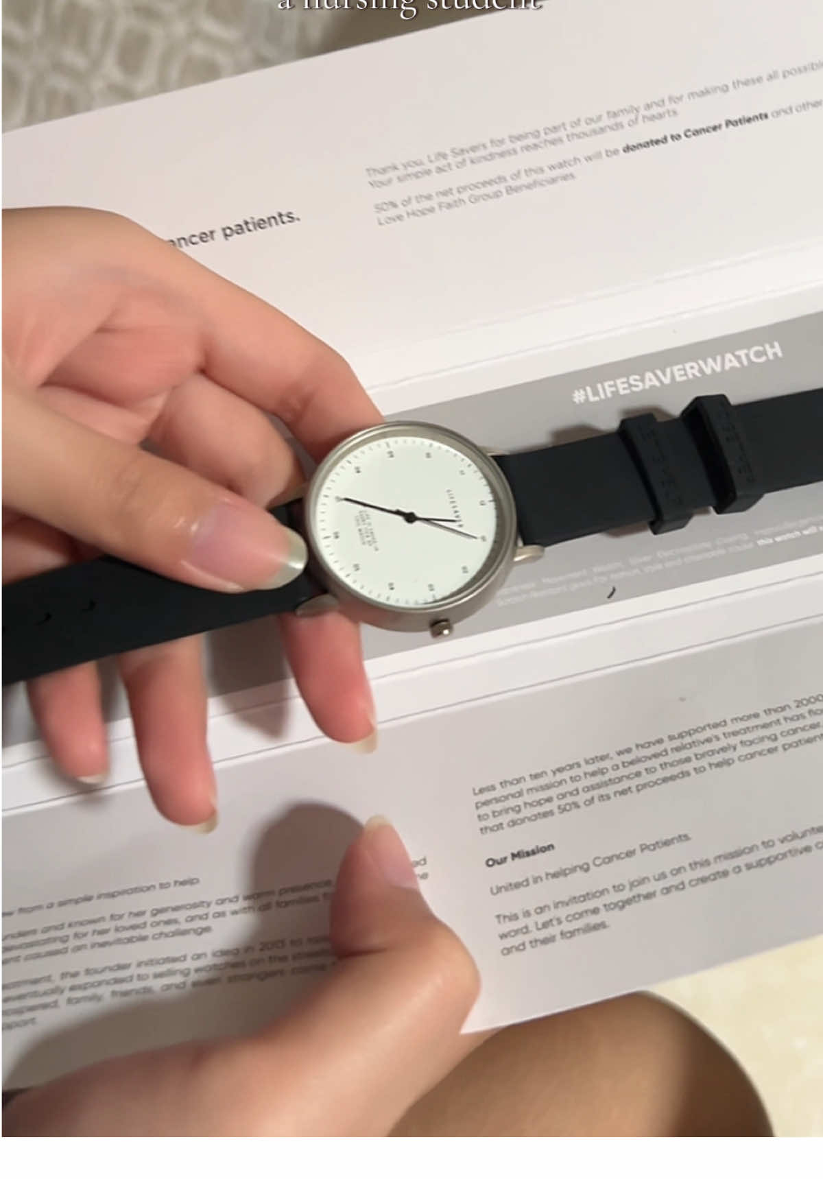 watch that can help cancer patients.  #lifesaverwatch #tiktok #fyp #medstudent #nursing #savelife 