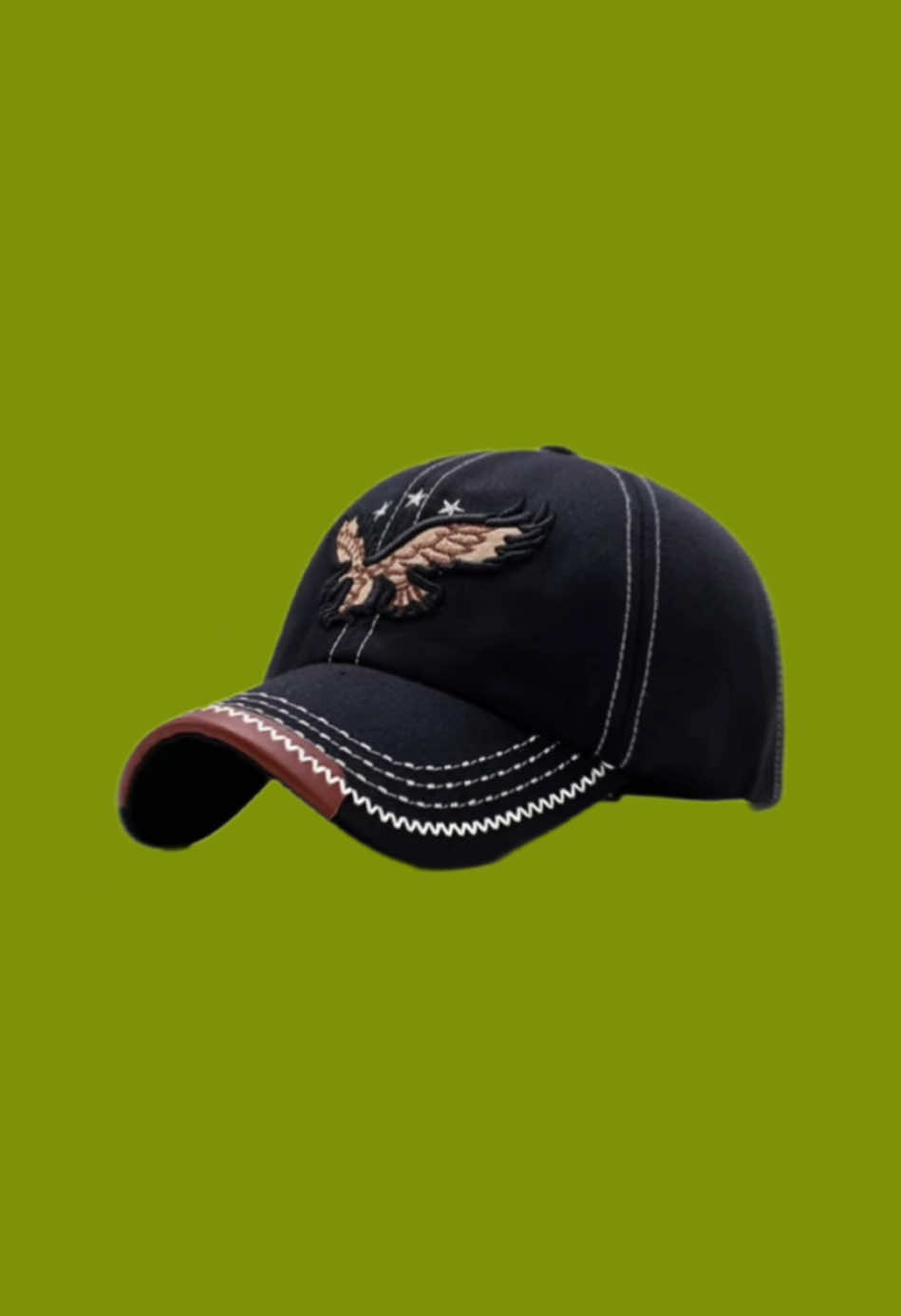 Eagle Embroidered Baseball Cap for men #cap #baseballcap #menswear #eaglecap #capformen 