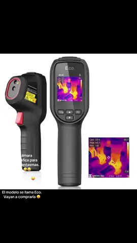 Una cámara termográfica para detectar fantasmas. Okno 🤣😂 Es para la medición de temperatura 😛 La marca se llama Hikmicro.  El modelo es Eco Vayan a comprarla en Meli😝 #camara #camaras #termografia 