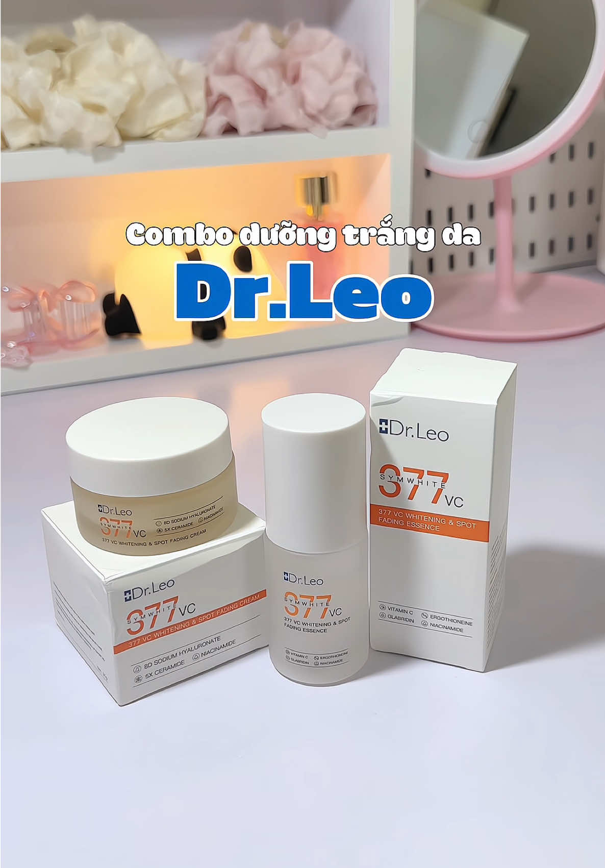 Combo dưỡng sáng da Dr.Leo 🌟🤩💓 #drleo #drleovnskincare #skincare #skincareroutine #fyp #xuhuong #lamdep #skincaretips #viral #tiktok #duongtrangda #nangtone #clearskin #377symwhite #vitaminc #review #minnriviu #muataitiktok 