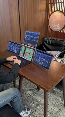 The Triple Laptop Screen Extender by APILDELLA is a game-changing tool that transforms your laptop into a triple-screen workstation, significantly enhancing productivity by up to 300%. Featuring 14-inch FHD IPS monitors with a 1920x1080 resolution, it delivers crisp visuals with HDR mode, adjustable brightness/contrast, and low blue light protection to minimize eye strain during extended use. Designed for flexible connectivity, it supports USB-C (DisplayPort) or HDMI connections, making it compatible with Windows, Mac (including M1/M2/M3 chips with adapters), Chrome, and Switch—all with a simple plug-and-play setup, requiring no additional drivers. This portable extender offers customizable display modes such as extended, mirrored, or secondary screen setups, ideal for multitasking, gaming, or ensuring privacy in public settings. Each screen folds 0–180° for personalized viewing angles, and a rear stand adds stability during use. Compact and travel-ready, it includes a carrying case for easy transport, ensuring you stay productive wherever you go. #tripplemonitorsetup #laptopscreenextender #monitorextender #coding #amazon #amazonfinds #for #fypシ゚