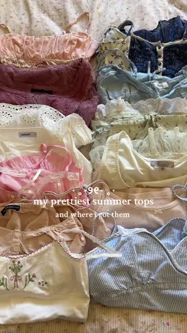 my girly tops 🎀 #summertops #outfitideas #outfitinspo #Summer #summeroutfits #glassons #princesspolly #edikted #depop #fyp #foryou #pinterest #aesthetic #shabbychic #coquette #brandymelville #haul #shopping #tops #girlythings #cutetops #girlyoutfit #cuteoutfits 