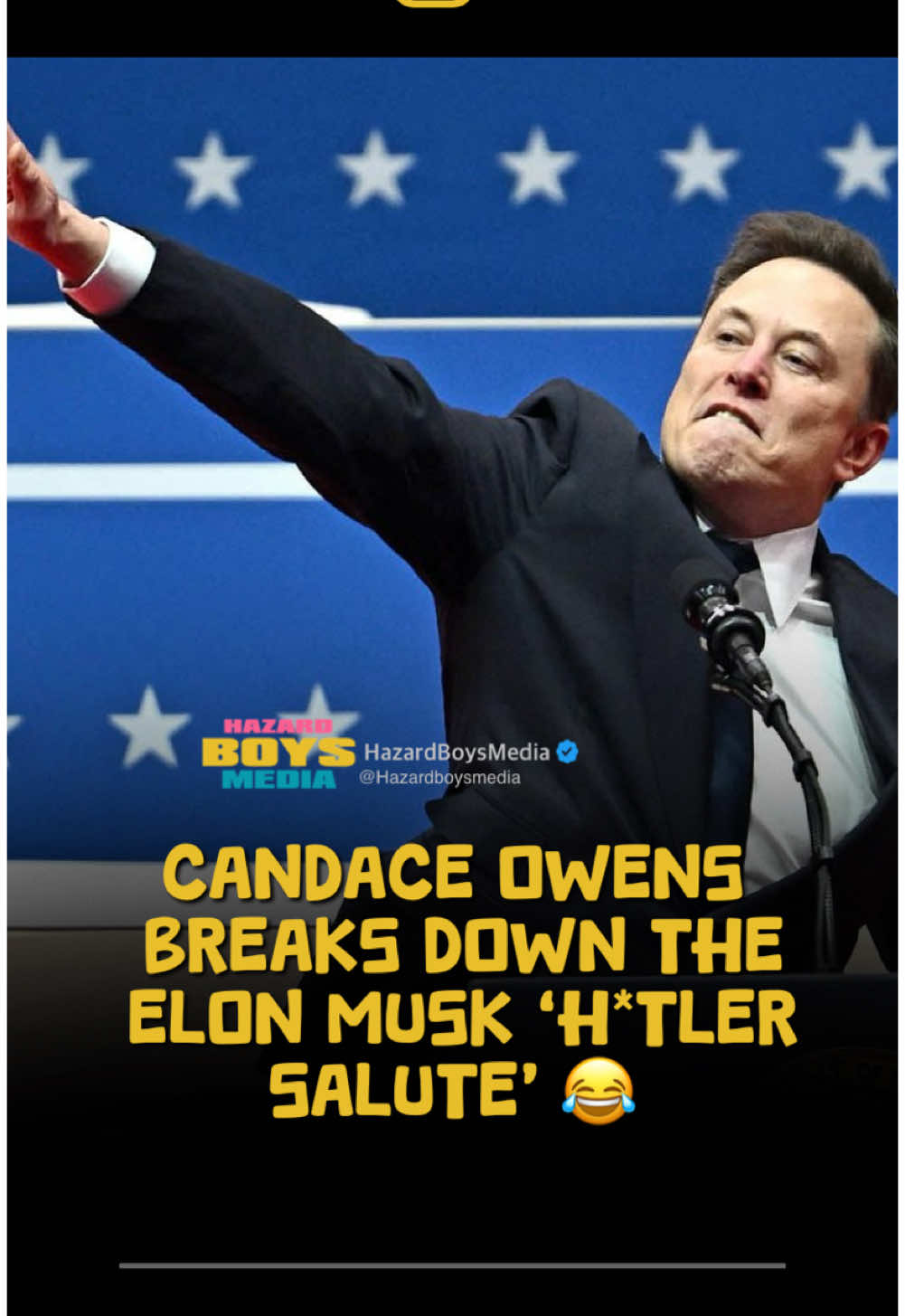 Candace Owens breaks down the Elon musk ‘H*tler salute’ 😂 #elon #inaguration #trump #candaceowens #hazardboys