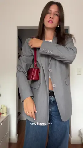 Todays work #OOTD 🍒🌟 #fashionstyling #capsulewardrobe #fitcheck #ootdgirls #workoutfit #greyblazer #fashiongirls #stylewithme #outfitsfortheday #trendingoutfits 