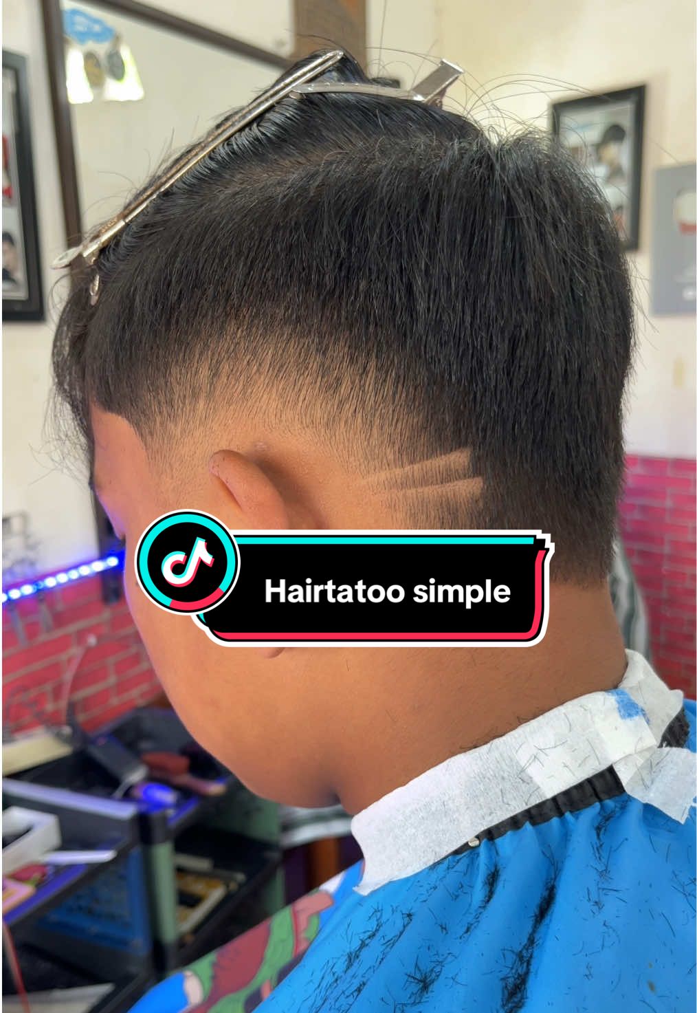 Brust fade Hair tatoo simple #fyppppppppppppppppppppppp #barber #hairtattoo #hairstyle #guncangpromo1212 #cuantanpabatas #alatcukur #brustfade 