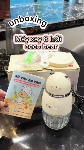 Máy xay ăn dặm cocobear #andam #taplamme #tapxaykenh #xuhuong 