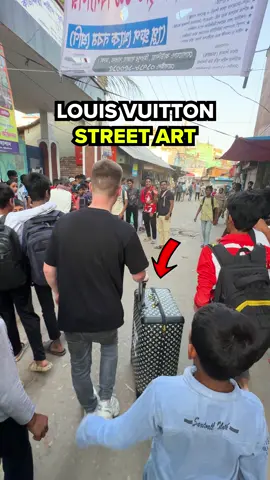 This Was The Wildest Experience Ever 🤯🎨 #streetart #DIY #upgrade #spraypaint #viral #fyp #spraypaintart #streetartist #louisvuitton #suitcase