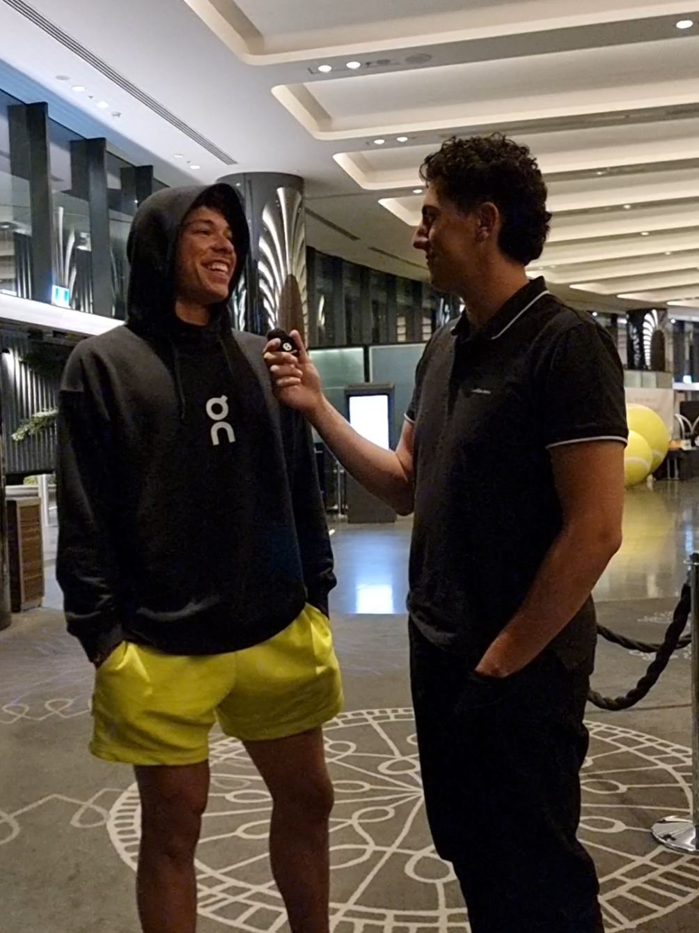 Interview with American Tennis star, Ben Shelton #tennis #america #sports #australianopen #áo #tennisplayer #interview #viral #fyp #foryou #talk #social #socialmedia #media #instagood #instagram #tiktok #viralvideos #chat #usa #tenniscourt #tennislove #us #usopen #star #young #him  @Ben @Aryna Sabalenka 