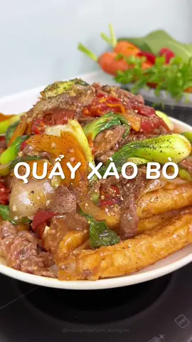 Quẩy xào bò made by Kong  #monngonmoingay #LearnOnTikTok #nauandelam #ancungtiktok #quayxaobo #boxao 