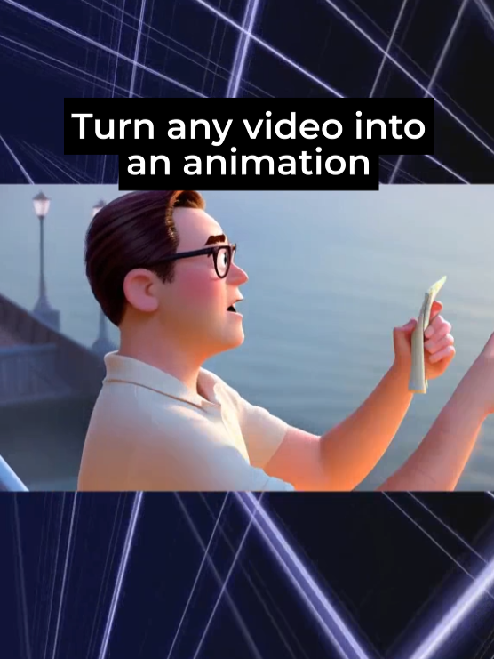 Turn any video into an animation with THIS tool. The tool is called LensGo. #aitool #ai #aitools #aianimation