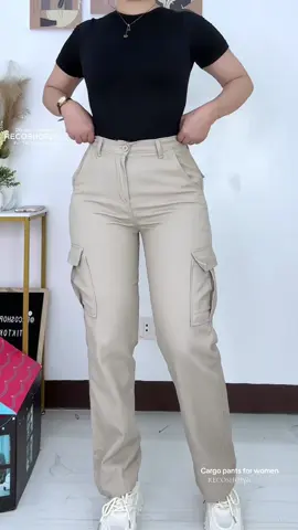 Cargo panta for women #TFashion #cargopants #pantsforwomen #highwaistpants #recoshop 
