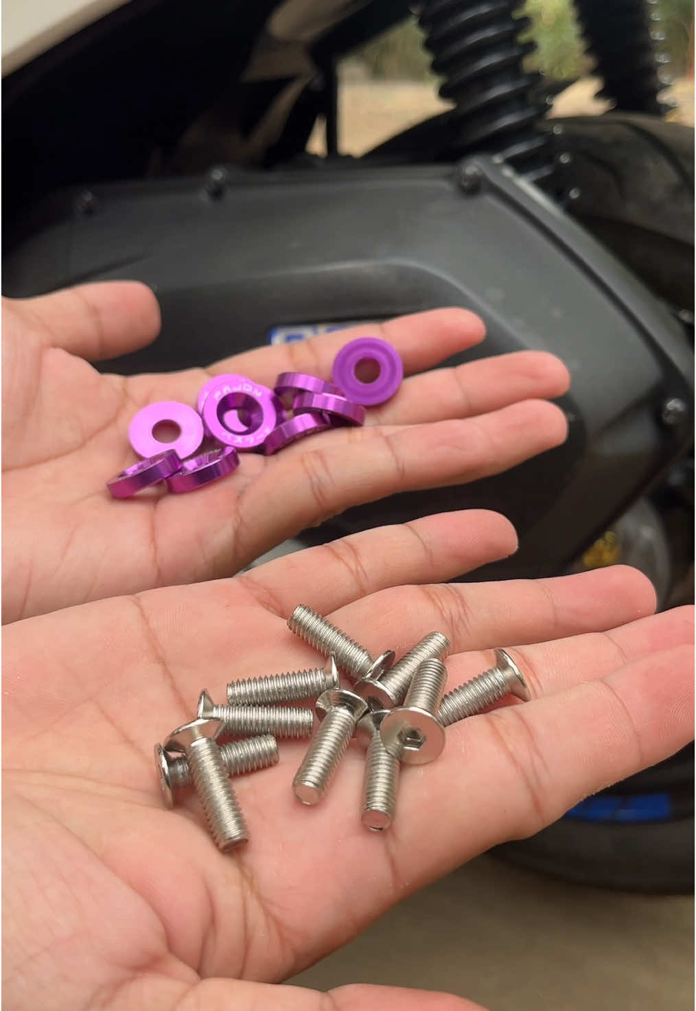 10 Pcs/Pack M6 JDM Style Aluminum Alloy Washer and Fender Screw  #screw #allenbolts #motorcyclebolts #yayamaninbolts #motorcycleaccessories #motoraccessories #motorcycle 