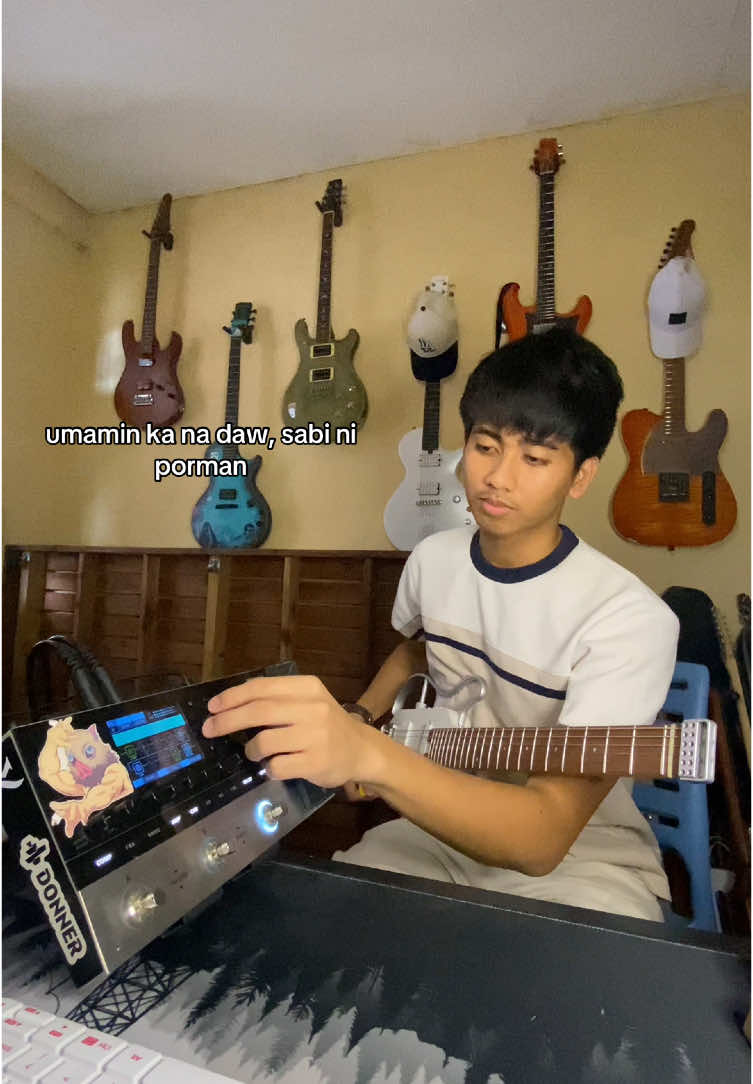 malay mo diba || Your Song || 🎸: Donner HUSH-X Pro & Arena 2000 #donnerhushxpro #donnerartist  #donnernamm #donnernamm2025 #yoursong #parokyaniedgar #fyp 