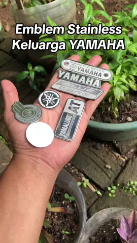 Emblem stainlless keluarga Yamaha #mio #miosporty #miomirza #mioproper 