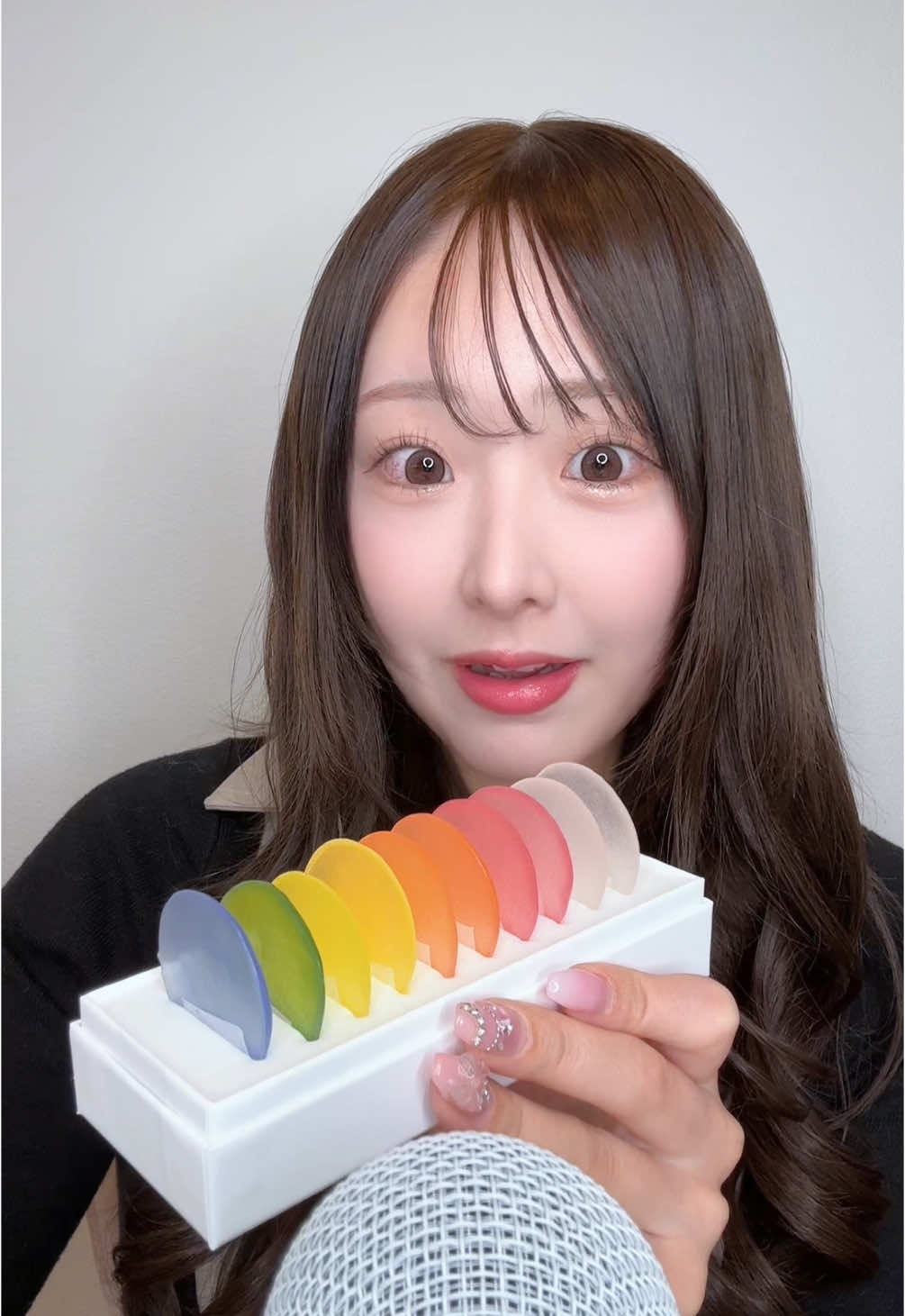 みずのいろ mini ASMR🌈💧 #asmr#mukbang#みずのいろ#琥珀糖#和菓子