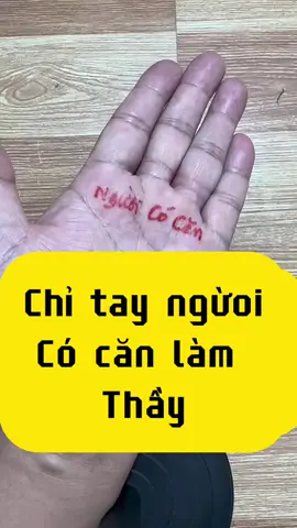 Chỉ tay ngừoi có căn làm thầy #xemboi #tuvi #tuvituongso 