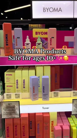 BYOMA products safe for ages 10+ ✨🥰 #fyp #fouryou #byoma #product #beauty #skincare #sephora #safe #perfect #justagirl #cosmetics #run @Sephora Deutschland 