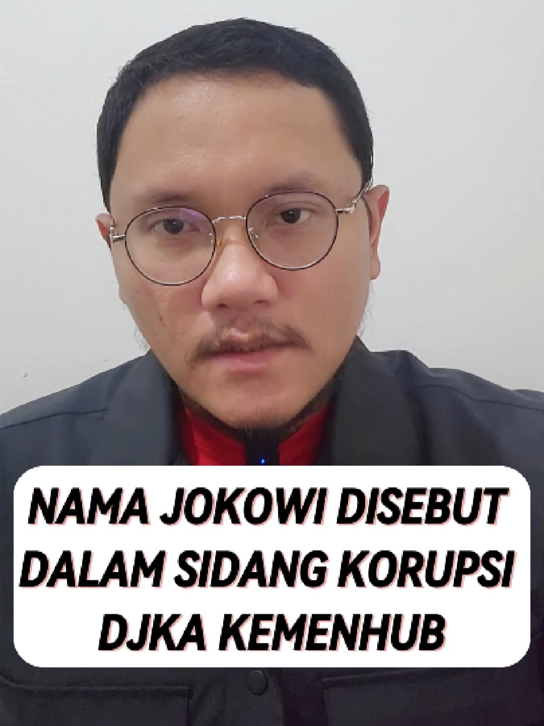 Nama Pak Joko Widodo disebut oleh salah satu saksi di pengadilan tindak pidana korupsi yang terjadi di DJKA Kemenhub. #jokowidodo #korupsidjka #kemenhub #korupsi