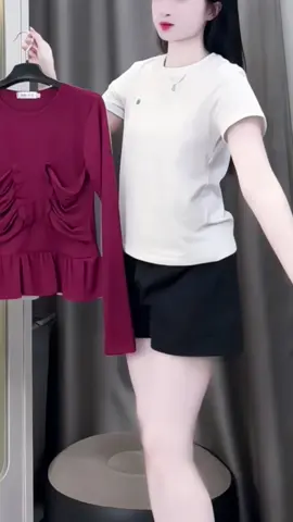 Áo Thun Tăm Dài Tay Ôm Body #aothunnu #aothunbody #thoitrangnu #xuhuong 