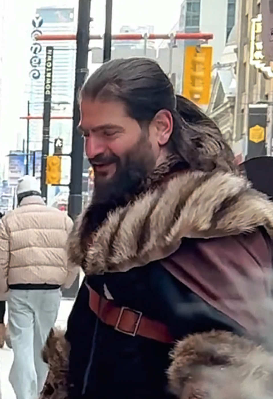 Warriors in Public.. @Orkhan Bayramov  Cameraman:  @TheHeydarzada  #shortvideo #fashion #ertogrul #hollywood 